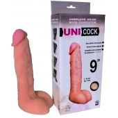 Фаллическая насадка Харнесс UNICOCK 9  - 24 см. - LOVETOY (А-Полимер) - купить с доставкой в Костроме