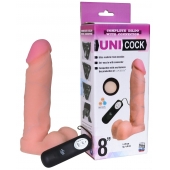 Фаллическая насадка Харнесс UNICOCK 8  с вибрацией - 20 см. - LOVETOY (А-Полимер) - купить с доставкой в Костроме
