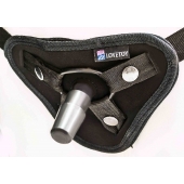 Страпон с 2 насадками и вибрацией UniStrap - 19 и 12 см. - LOVETOY (А-Полимер) - купить с доставкой в Костроме