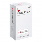 Ультратонкие презервативы Unilatex Ultra Thin - 12 шт. + 3 шт. в подарок - Unilatex - купить с доставкой в Костроме