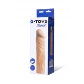 Насадка с ярко выраженной головкой и рельефным стволом - 19 см. - A-toys - в Костроме купить с доставкой