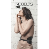 Пояс с клёпками Yona Black - Rebelts - купить с доставкой в Костроме