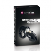 Пояс верности с электростимуляцией Mystim Pubic Enemy No1 Black Edition - MyStim - купить с доставкой в Костроме