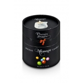 Массажная свеча с ароматом бубль-гума Bougie de Massage Gourmande Bubble Gum - 80 мл. - Plaisir Secret - купить с доставкой в Костроме