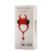 Красное эрекционное кольцо в форме дьяволенка DEVOL COCKRING - Adrien Lastic - в Костроме купить с доставкой