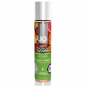 Смазка с ароматом тропических фруктов JO Flavored Tropical Passion - 30 мл. - System JO - купить с доставкой в Костроме