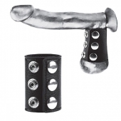 Утяжка на пенис на кнопочках 100% PVC STRAP WITH METAL SNAP - BlueLine - купить с доставкой в Костроме