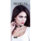Чёрный чокер-кляп Iman Black - Rebelts - купить с доставкой в Костроме
