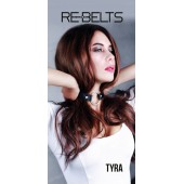 Чёрный кожаный чокер-кляп Tyra Black - Rebelts - купить с доставкой в Костроме