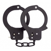 Чёрные наручники из листового металла BONDX METAL CUFFS BLACK - Dream Toys - купить с доставкой в Костроме