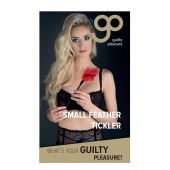 Пластиковая метелочка с красными пёрышками Small Feather Tickler - 32 см. - Blush Novelties - купить с доставкой в Костроме