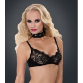 Полиуретановый ошейник с пуклями и D-кольцами Collar with Studs - Blush Novelties - купить с доставкой в Костроме