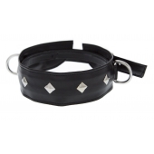 Полиуретановый ошейник с пуклями и D-кольцами Collar with Studs - Blush Novelties - купить с доставкой в Костроме