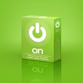 Цветные ароматизированные презервативы ON) Fruit   Color - 3 шт. - ON) - купить с доставкой в Костроме