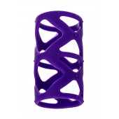 Фиолетовая насадка-сетка на пенис - 7,5 см. - A-toys - в Костроме купить с доставкой