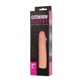 Телесная насадка-удлинитель Extension sleeve - 17 см. - Sitabella - в Костроме купить с доставкой