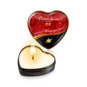 Массажная свеча с ароматом ванили Bougie Massage Candle - 35 мл. - Plaisir Secret - купить с доставкой в Костроме