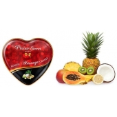 Массажная свеча с ароматом экзотических фруктов Bougie Massage Candle - 35 мл. - Plaisir Secret - купить с доставкой в Костроме