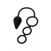 Тройное эрекционное кольцо с анальным хвостом Drop M-size - Erotist Adult Toys - в Костроме купить с доставкой