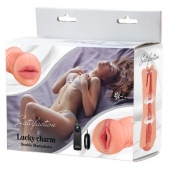 Двусторонний мастурбатор с вибропулей Satisfaction Lucky charm - Lola Games - в Костроме купить с доставкой