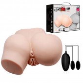 Телесный полуторс с двумя любовными тоннелями и вибрацией - Baile - в Костроме купить с доставкой