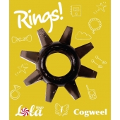 Чёрное эрекционное кольцо Rings Cogweel - Lola Games - в Костроме купить с доставкой