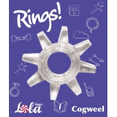 Прозрачное эрекционное кольцо Rings Cogweel - Lola Games - в Костроме купить с доставкой