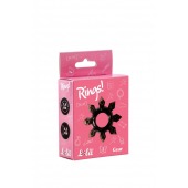 Чёрное эрекционное кольцо Rings Gear - Lola Games - в Костроме купить с доставкой