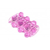 Розовая насадка на пенис Rings Armour - Lola Games - в Костроме купить с доставкой