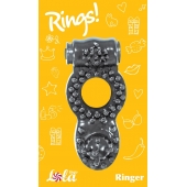 Чёрное эрекционное кольцо Rings Ringer - Lola Games - в Костроме купить с доставкой