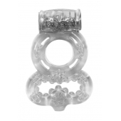 Прозрачное эрекционное кольцо Rings Treadle с подхватом - Lola Games - в Костроме купить с доставкой