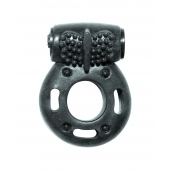 Черное эрекционное кольцо с вибрацией Rings Axle-pin - Lola Games - в Костроме купить с доставкой
