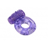 Фиолетовое эрекционное кольцо с вибрацией Rings Axle-pin - Lola Games - в Костроме купить с доставкой