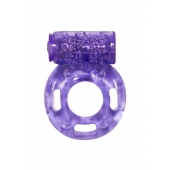 Фиолетовое эрекционное кольцо с вибрацией Rings Axle-pin - Lola Games - в Костроме купить с доставкой