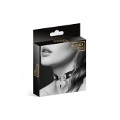 Черный чокер с замком в форме сердца - Bijoux Pour Toi - купить с доставкой в Костроме