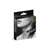 Черный чокер с двумя кольцами - Bijoux Pour Toi - купить с доставкой в Костроме