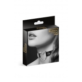 Чёрный чокер с кольцом в форме сердца - Bijoux Pour Toi - купить с доставкой в Костроме