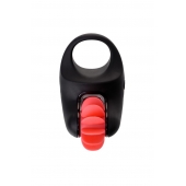 Чёрно-красное эрекционное виброкольцо Erotist - Erotist Adult Toys - в Костроме купить с доставкой