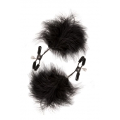 Зажимы для сосков с пухом FEATHERED NIPPLE CLAMPS - Blush Novelties - купить с доставкой в Костроме