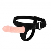 Телесный фаллоимитатор на трусиках Jessica Strap-On - 15,5 см. - Baile - купить с доставкой в Костроме