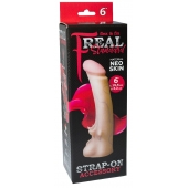 Телесная насадка REAL Standard с усиками на основании - 19 см. - LOVETOY (А-Полимер) - купить с доставкой в Костроме