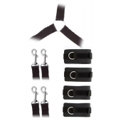 Комплект наручников и поножей LUXURIOUS BED RESTRAINT CUFF SET - Blush Novelties - купить с доставкой в Костроме