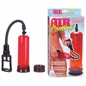 Вакуумная помпа с двумя сменными насадками NEW STAY HARD PUMP CLEAR RED - Seven Creations - в Костроме купить с доставкой