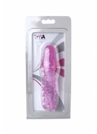 Розовая насадка с нежными шипами - 13,5 см. - Toyfa Basic - в Костроме купить с доставкой