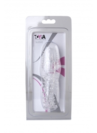 Прозрачная насадка с шишечками и шипами - 13,5 см. - Toyfa Basic - в Костроме купить с доставкой
