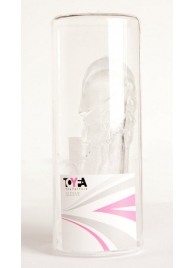 Прозрачная гелевая насадка с клиторальным отростком - 13 см. - Toyfa Basic - в Костроме купить с доставкой