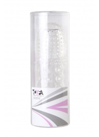 Прозрачная закрытая гелевая насадка - 13,5 см. - Toyfa Basic - в Костроме купить с доставкой