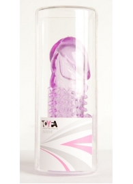 Фиолетовая насадка с коготком и шипами - 13 см. - Toyfa Basic - в Костроме купить с доставкой