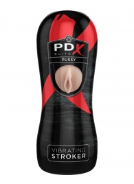 Мастурбатор-вагина Vibrating Pussy Stroker с вибрацией - Pipedream - в Костроме купить с доставкой