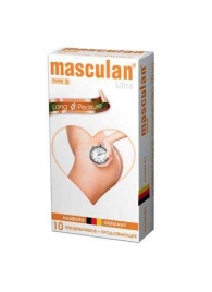 Розовые презервативы Masculan Ultra Long Pleasure с колечками, пупырышками и продлевающим эффектом - 10 шт. - Masculan - купить с доставкой в Костроме